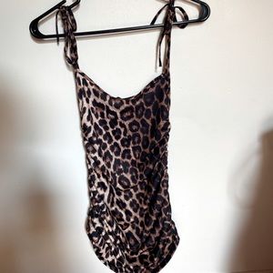 Cheetah print mini dress